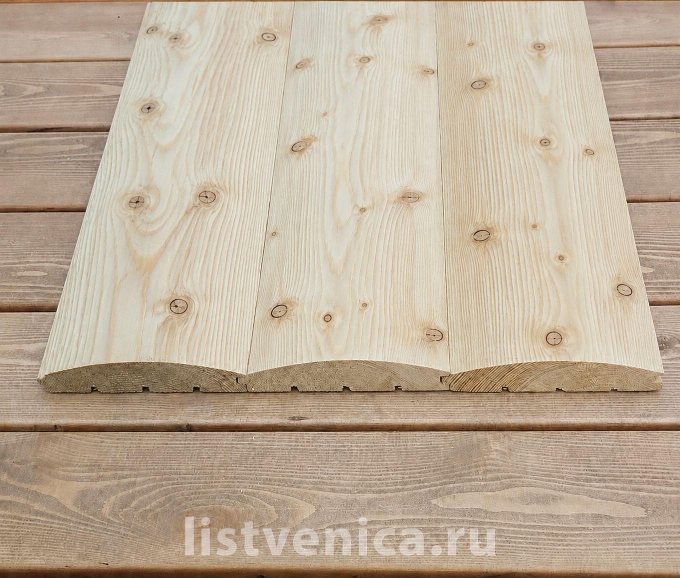 Блок-хаус из лиственницы - сорт С (28мм×140мм×2м)
